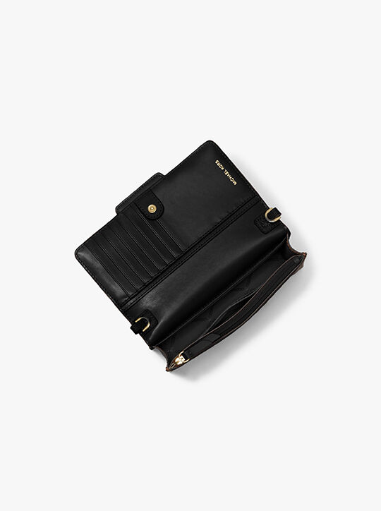 michael kors heather extra small leather crossbody bag