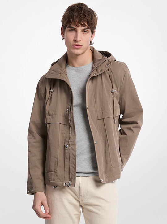 michael kors nylon twill windbreaker jacket