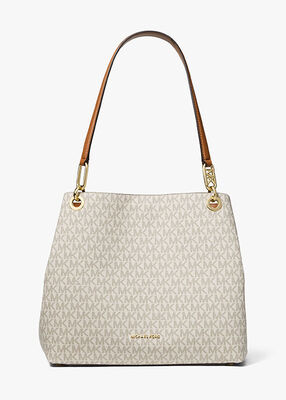 michael kors kensington large signature logo tote bag