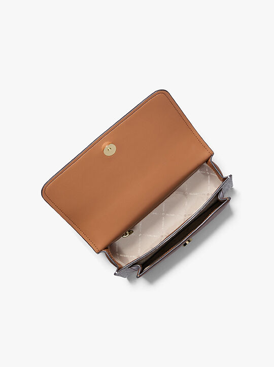 michael kors claire large signature logo shoulder bag