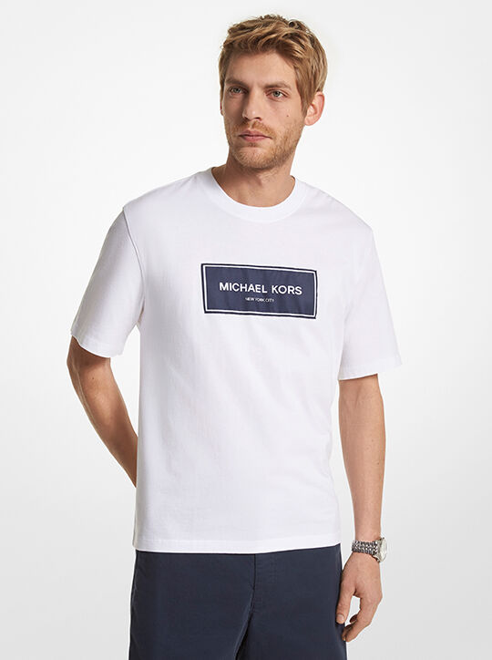 Logo Cotton Oversized T-Shirt michael kors logo cotton oversized t shirt