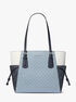 Voyager Large Color-Block Signature Logo Tote Bag michael kors voyager large color block signature logo tote bag