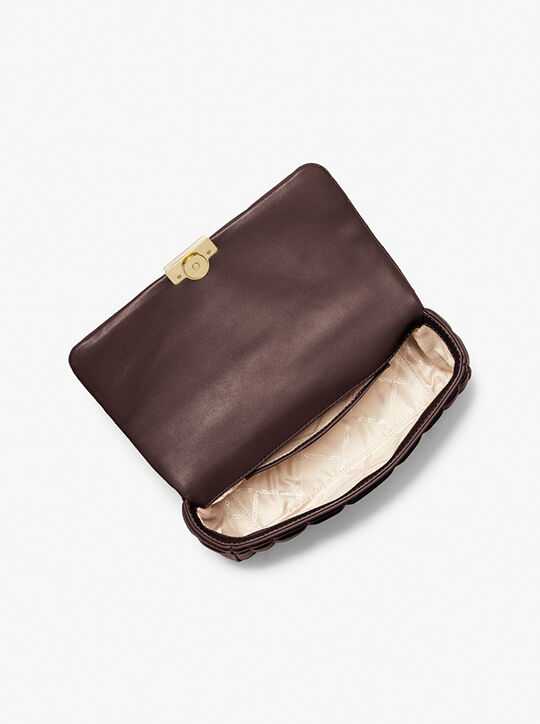 michael kors tribeca large quilted leather shoulder bag