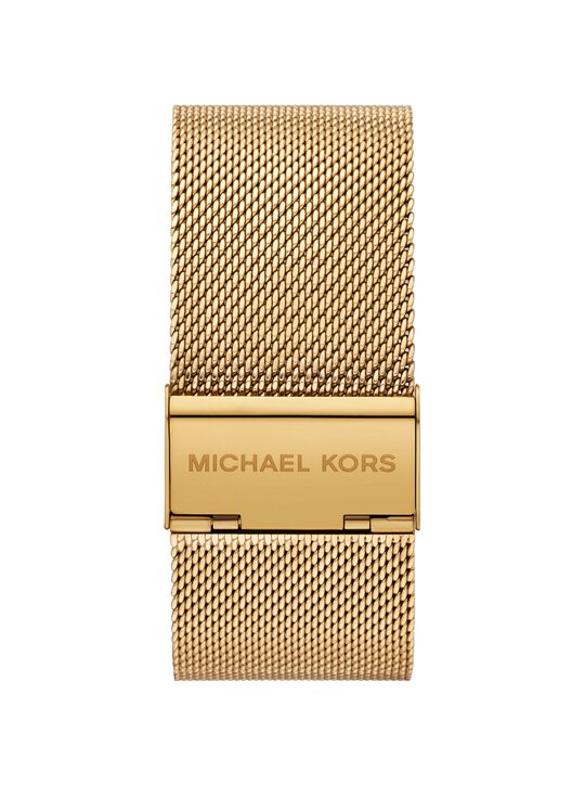 Petite Georgie Gold-Tone Mesh Watch michael kors petite georgie gold tone mesh watch