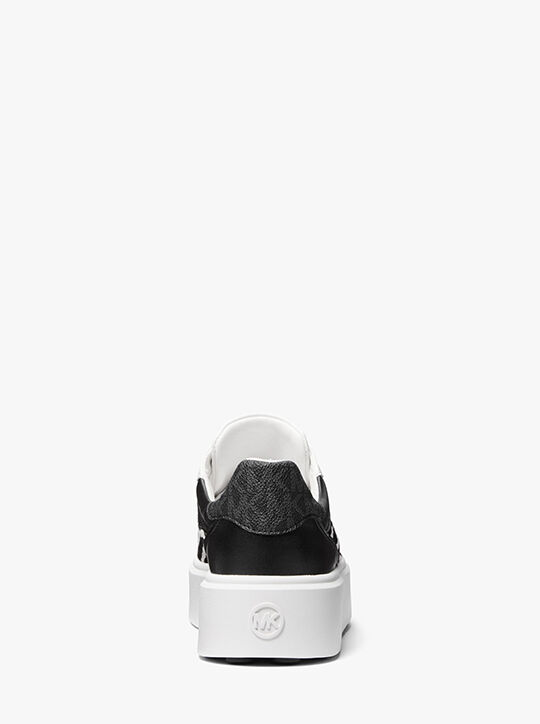 michael kors romey mixed media platform sneaker