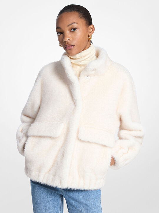 michael kors faux fur jacket