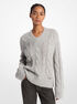 michael kors alpaca blend cable knit sweater
