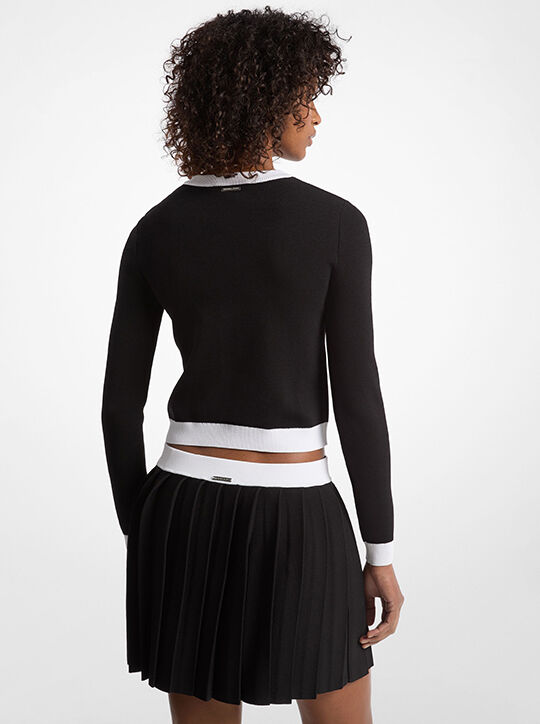 Viscose Blend Snap Cardigan michael kors viscose blend snap cardigan