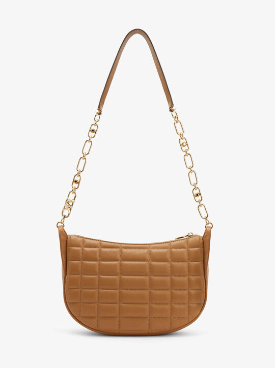 michael kors kendall large quilted leather chain link shoulder bag