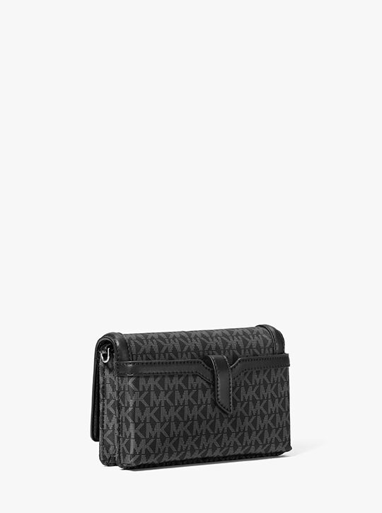 michael kors حقيبة كروس جيت سيت صغيرة منسوجة للهاتف الذكي