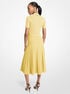 Ribbed Stretch Knit Polo Midi Dress michael kors ribbed stretch knit polo midi dress