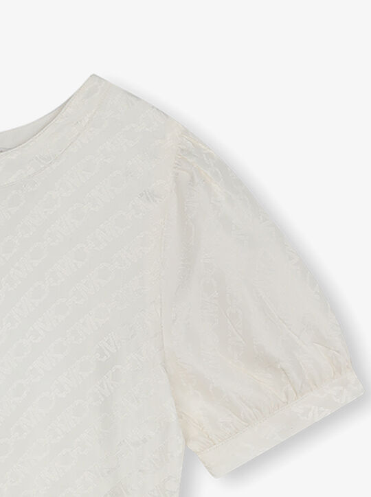 michael kors empire signature logo jacquard dress