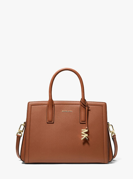 Laila Medium Leather Satchel michael kors laila medium leather satchel