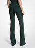 Haylee Stretch Pebble Crepe Flared Trousers