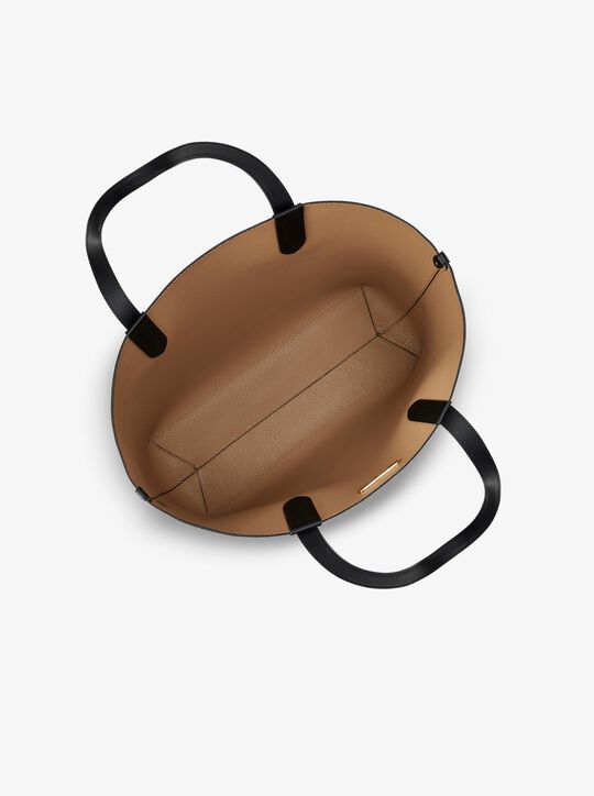 Eliza Extra-Large Pebbled Leather Reversible Tote Bag michael kors eliza extra large pebbled leather reversible tote bag