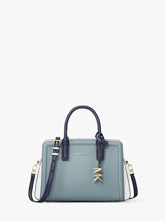 حقيبة كروس ليلى صغيرة جدًا من الجلد بألوان متداخلة michael kors حقيبة كروس ليلى صغيرة جدًا من الجلد بألوان متداخلة