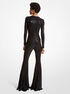 Hand-Embroidered Sequin Stretch Jersey Flared Jumpsuit michael kors hand embroidered sequin stretch jersey flared jumpsuit
