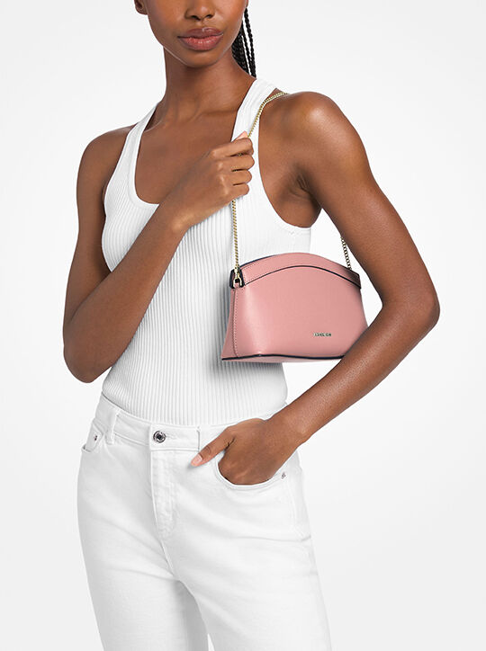 Athena Small Leather Convertible Clutch michael kors athena small leather convertible clutch