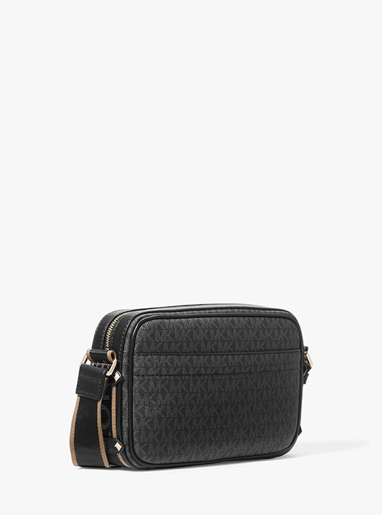 MＫT　レディース　BLK M Maeve Large Logo and Faux Leather Crossbody Bag, BLACK | Michael