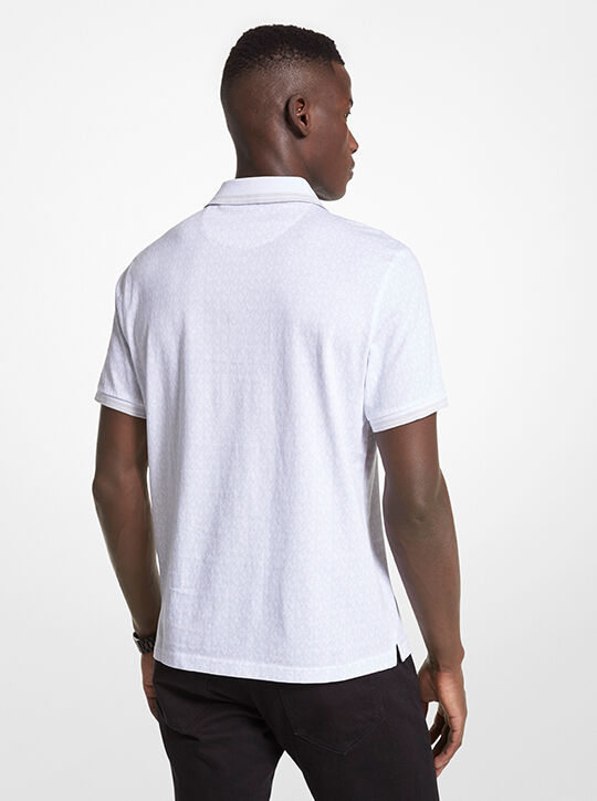 قميص بولو غرينتش قطن جيرسي بطبعة شعار الماركة michael kors قميص بولو غرينتش قطن جيرسي بطبعة شعار الماركة