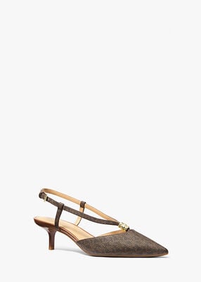 michael kors cherie signature logo pump