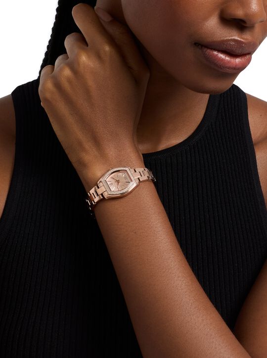 Petite Chelsea Pavé Two-Tone Watch michael kors petite chelsea pav two tone watch