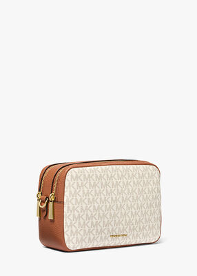 michael kors bryant medium signature logo camera crossbody bag