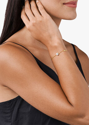 michael kors 14k gold plated sterling silver halo slider bracelet