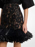 Hand-Embroidered Floral Lace and Fringe Skirt michael kors hand embroidered floral lace and fringe skirt
