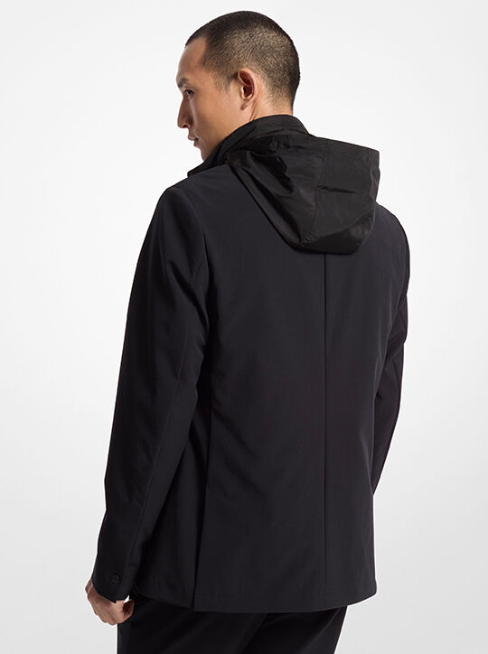 2-in-1 Mixed-Media Blazer michael kors 2 in 1 mixed media blazer