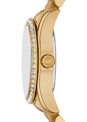 michael kors mini lexington pav  gold tone watch