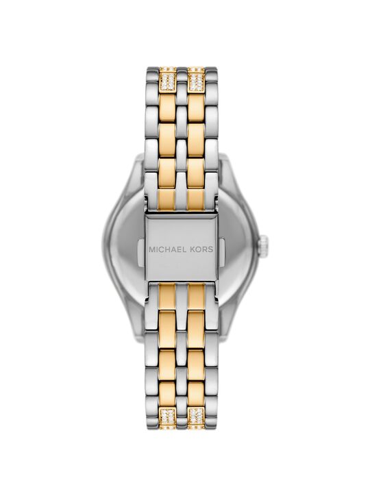Harlowe Pavé Two-Tone Watch michael kors harlowe pav two tone watch