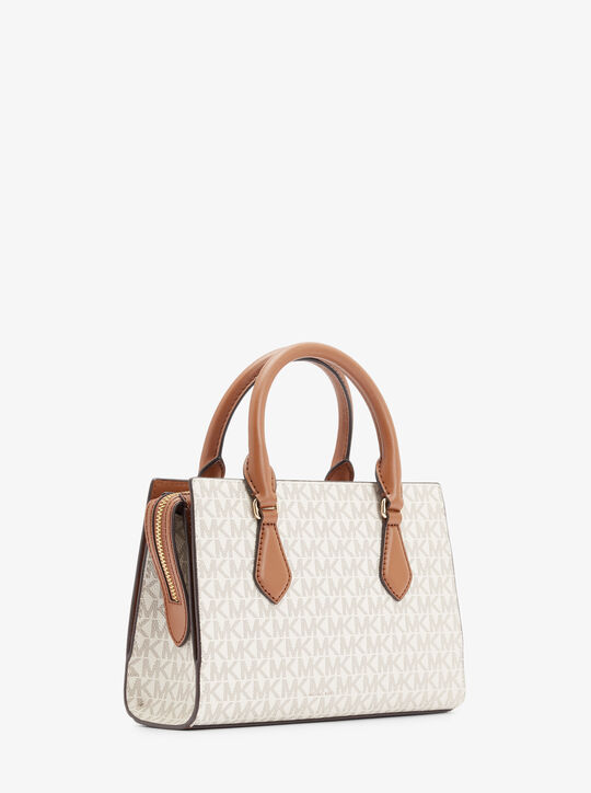 michael kors sheila small signature logo satchel
