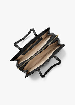 michael kors laila medium leather tote bag