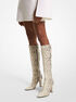 Carly Python Embossed Leather Boot michael kors carly python embossed leather boot