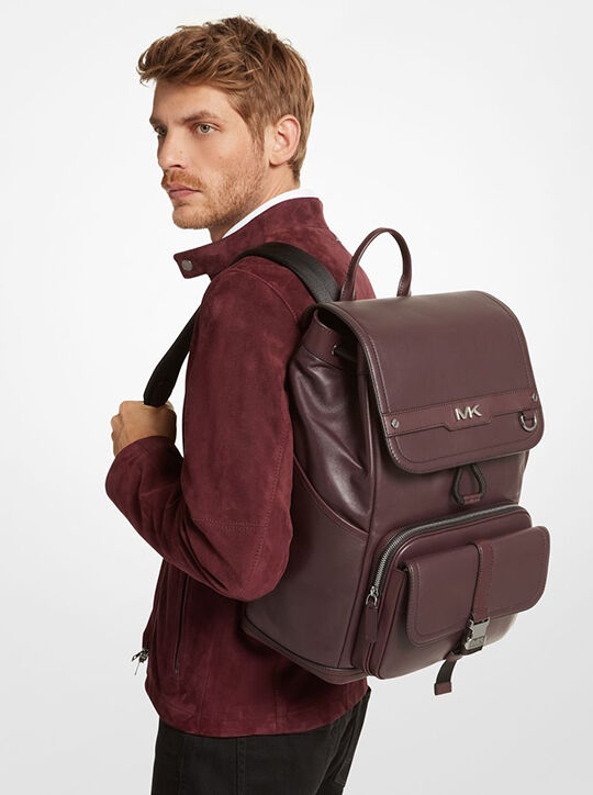Varick Leather Backpack michael kors varick leather backpack