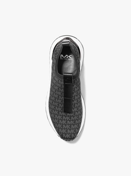 Miles Logo Jacquard Slip-On Sneaker michael kors miles logo jacquard slip on sneaker