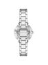 michael kors mini pyper pav  silver tone watch and jewelry gift set