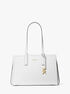 michael kors laila medium leather tote bag