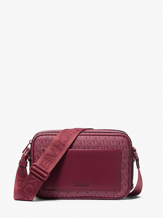 michael kors maeve large signature logo crossbody bag