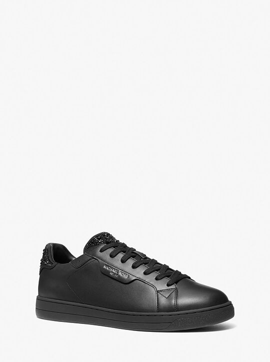 Keating Embellished Leather Sneaker michael kors keating embellished leather sneaker