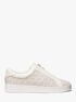 michael kors keaton signature logo zip up sneaker