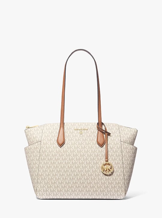 michael kors marilyn medium logo tote bag