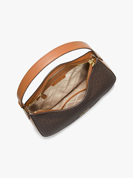 michael kors kensington large signature logo hobo shoulder bag