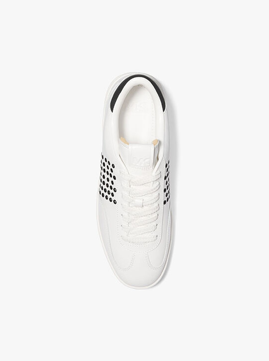 Wilton Grommeted Leather Sneaker michael kors wilton grommeted leather sneaker