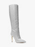 Rue Embellished Glitter Chain-Mesh Knee Boot michael kors rue embellished glitter chain mesh knee boot