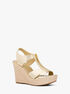 Roslyn Metallic Wedge Sandal michael kors roslyn metallic wedge sandal
