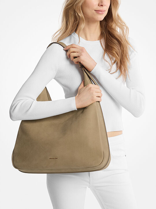 michael kors nolita large nubuck hobo shoulder bag