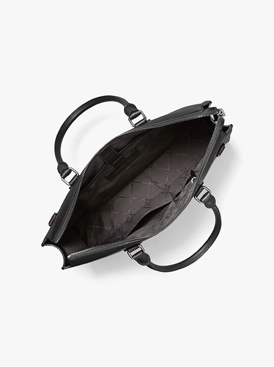 michael kors حقيبة إديسون متوسطة الحجم مصنوعة من الجلد المقاوم للخدش