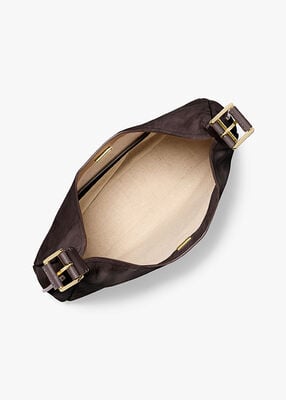 michael kors nolita large nubuck hobo shoulder bag